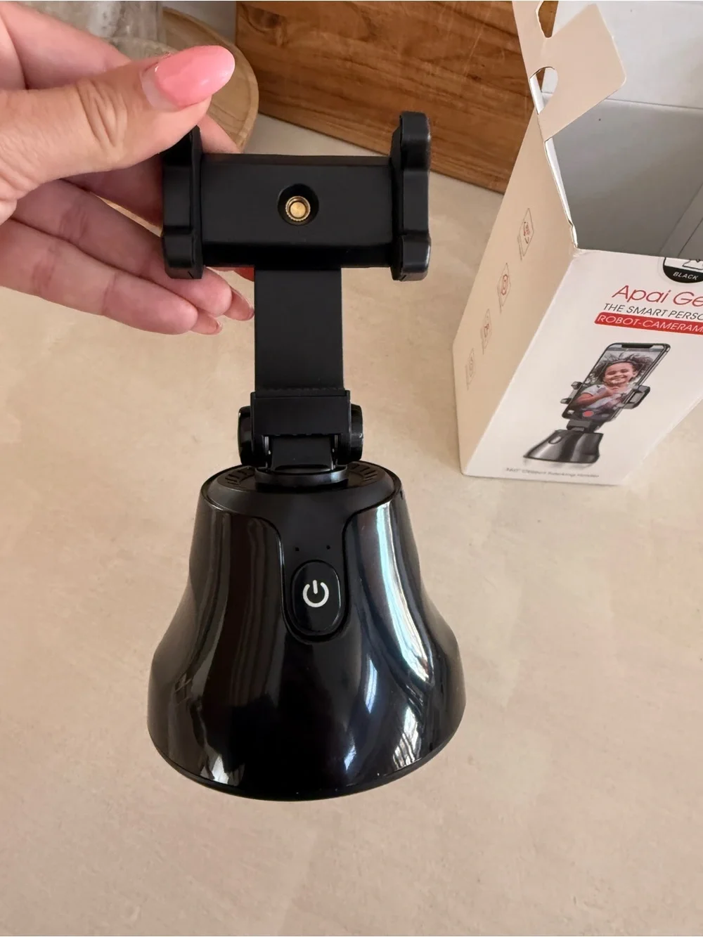 Apai Genie Smart Personal Robot-Cameraman Phone Holder - Black